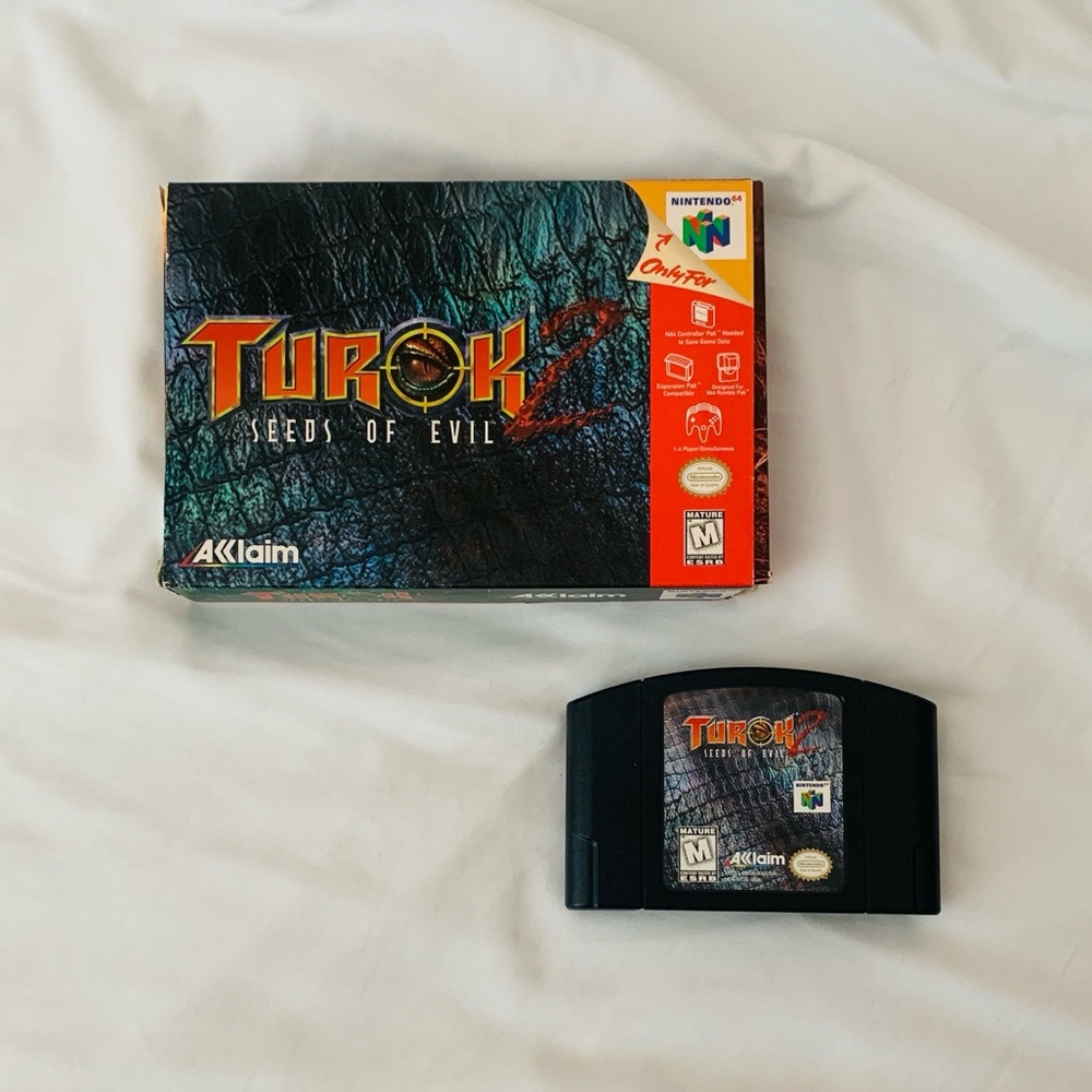 Nintendo 64 Vintage Turok 2: Seeds of Evil N64 Video Game